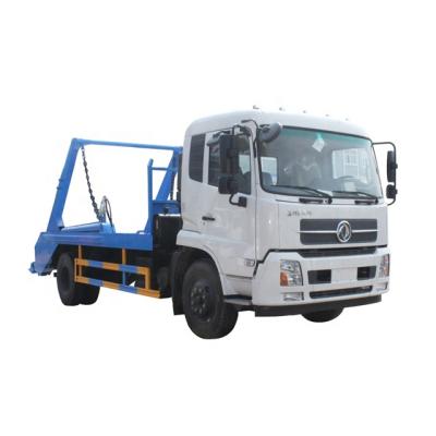 China Factory Dongfeng 4X2 Right Hand Drive 8 CBM Skip Loader Single Swing Arm Roll Garbage Truck for sale