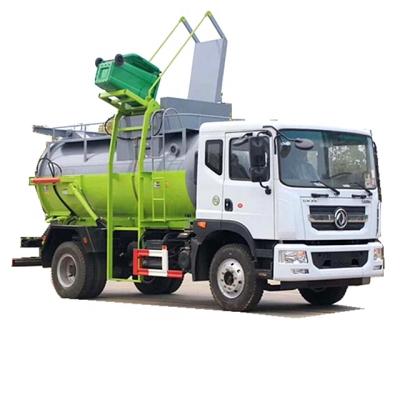 China Factory 8m3 8cbm Kitchen Waste Truck Restaurant Refuse Collector Truck Prices for sale