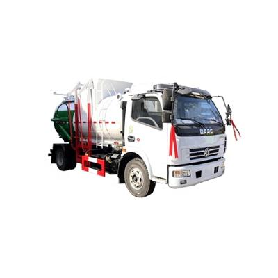 China Factory sale Dongfeng 7 CBM skip loader garbage truck equipment 7000liters mobile kitchen garbage truck for sale