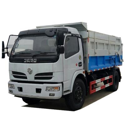 China Factory China Dongfeng 8 ton garbage station container 10cbm/10000liters sealed dump docking truck container waste garbage truck for sale for sale