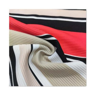 China Anti Pill Newcomer Fashion Designs Spandex Custom Printed Polyester Ottoman Printing Fabric For Clothes for sale