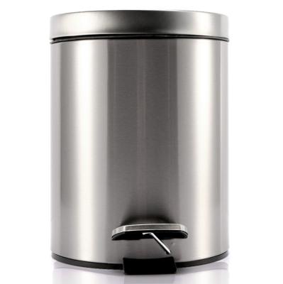 China 3L 5L 7L 12L Stainless Steel Pedal Sustainable Trash Bin In Kitchen Waste Bin for sale