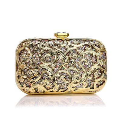 China Fashion 2019 Hot Ladies Evening Clutch Bag Metal Four-colors Grab Evening Clutch Bag For Women for sale