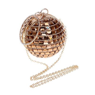 China Fashion New Style Fashion Wedding Bridal Ladies Luxury Clutch Crystal Ball Gift Bags Evening Purse For Women for sale