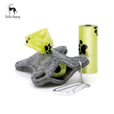 China GoGo Huang Poop Bag Dispenser Green Garbage Waste Stocked Trash For Dogs Pet Poop Bag for sale