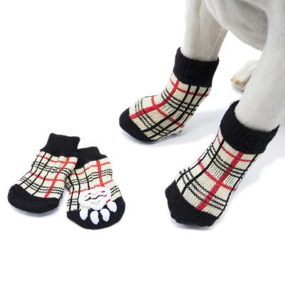 China Viable Dog Socks Fashion Customized Logo Anti-Slip Soft Outdoor Pet Socks Free Sample for sale