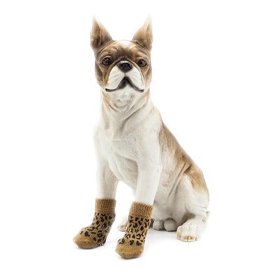 China Sustainable Pet Clothing Pet Shoes Cotton Anti-Slip Clothes Snap On Dog Socks-PS044 for sale