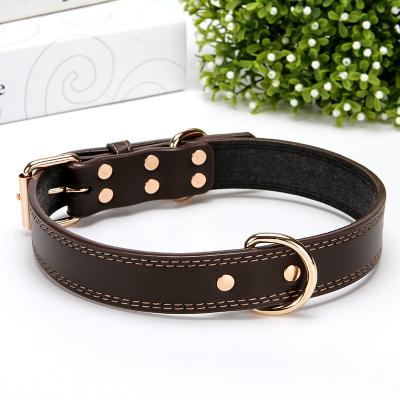 China Outdoor Microfiber Brown Sustainable Collar Summer Walking Collar For Small Dogs for sale