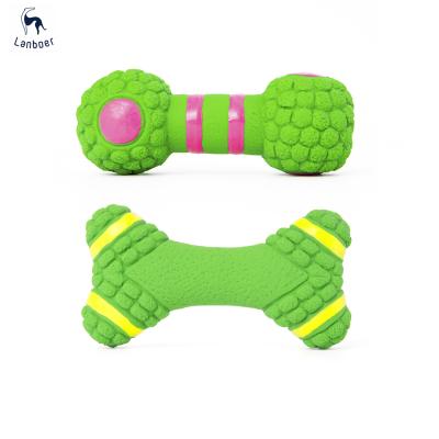 China Viable Bone Dumbbell Shaped Dog Chew Toys Molar Bites Set Grinding Training Toy Wholesale for sale