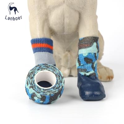 China Custom Spandex / Cotton Consumables Cohesive Elastic Medical Device Dog Bandage for sale