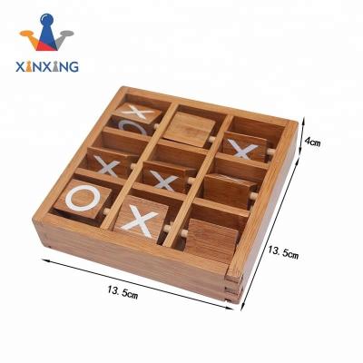 China Hot Selling Tic Tac Toe Classic Board Games For Adults And Kids All Ages 13.5*13.5*4cm for sale