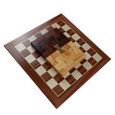 China Tournament Chess Board Professional Stylish 19.6 Inch Handmade Wooden Chess Set With Pieces for sale