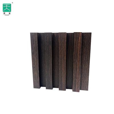 China Modern TianGe Modern MDF Fluted Decorative Grill Pine Cladding 3D Slat Wall Panel for sale