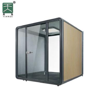 China Material+Glass+Sheet+Sound Proof Cotton TianGe Factory Office Meeting Venue Sound Absorbing Open Telephone for sale