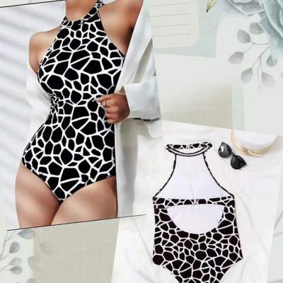 China New Style Swimwear Solid Color Cavity Bikini Wholesale Lace Antibacterial Sexy Women's One-Piece Swimsuit for sale