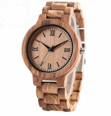 China fashion custom quartz watch wood bamboo men watches for sale