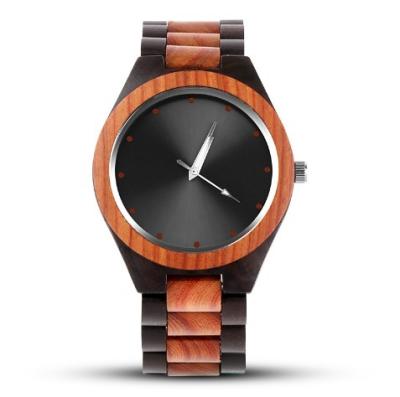 China Elegant Analog Wooden Wrist Watch Waterproof Unisex Wood Watches for sale