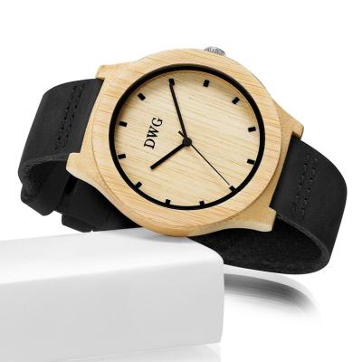 China Portable Handcrafted Original Wood Watch , Auto Date Miyota Quartz Watch for sale