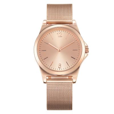 China Delicate 30 Meter Alloy Female Wrist Watches , Rose Gold Waterproof Watch for sale