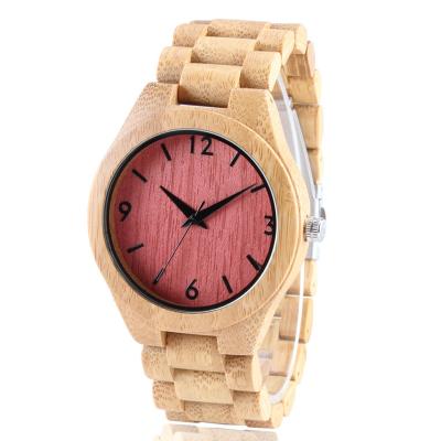 China ODM Bamboo Wooden Watch Japan Miyota Quartz Mens Wooden Watch Waterproof for sale