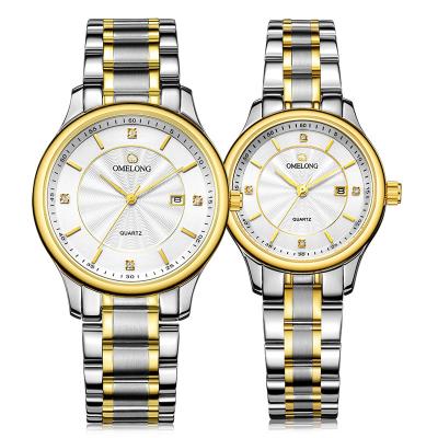 China Miyota Quartz Movement Watch Stainless Steel Couple Wrist Watch for sale