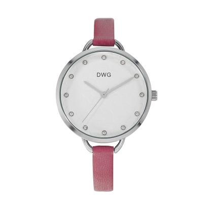 China Classic Alloy Women Vintage Quartz Watches PU Slim Leather Strap for sale