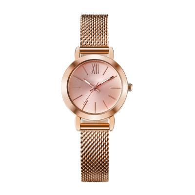 China Bracelet Mesh Band Ladies Alloy Quartz Watch Waterproof Minimalist Watches for sale