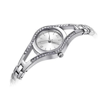 China Waterproof Silver Quartz Watch Quartz Seiko Movement Alloy Metal for sale