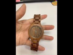 Fashion Dress Wooden Quartz Watch Minimalist Design For Christmas Gift