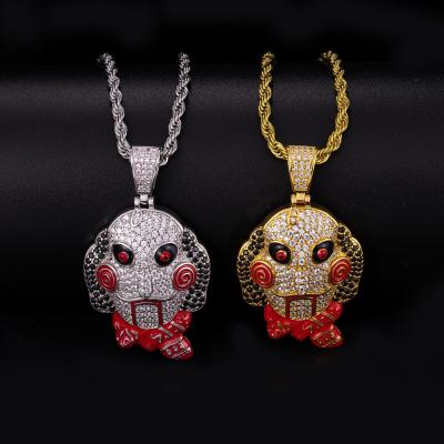 China Clown pendant Joker Hiphop jigsaw pendant for Amazon/ebay/wish online store for wholesale in stock for sale