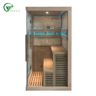 China 2021 New Design Computer Control Panel Cedar Indoor Personal Steam Sauna Home Use for sale