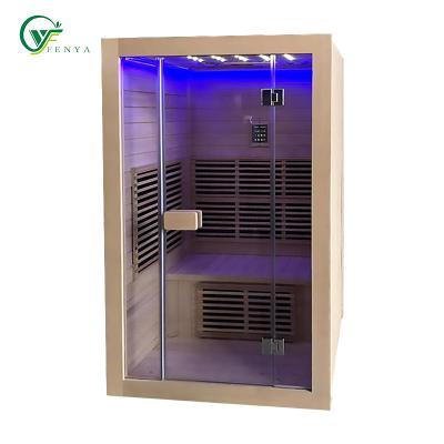 China Sauna Dry Room Computer Control Panel Factory Wholesale 2 Person Infrared Steam Sauna Price for sale