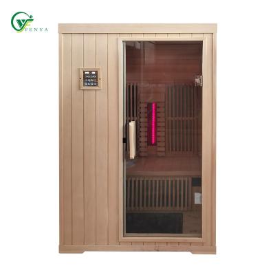 China Commercial Luxury Custom Size Computer Control Panel Gymnasium Solid Wood Sauna Far Infrared Indoor Price for sale