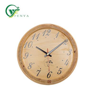 China Wholesale Price Good Quality Modern Professional Sauna Room Accessories Clock Wooden Wall Clock for sale