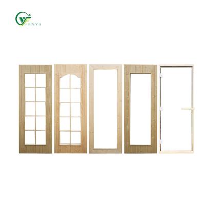 China Modern Cheap Price Customized Full Glass Sauna Door for sale