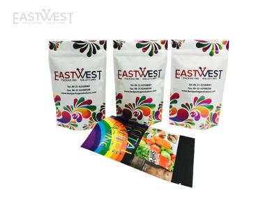 China Resealable Digital Printed Stand Up Pouches , Foil Stand Up Zipper Bags For Smaller Runs for sale