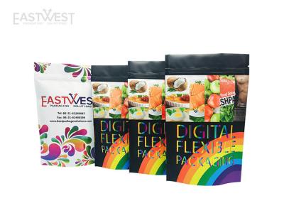 China Custom Printed Resealable Food Bags No MOQ No Plate Charges Digital Printing for sale