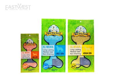 China Reclosable Zipper Stand Up Pet Food Pouches Heat Sealed Direct Color Printing for sale