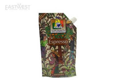 China Resusable Liquid Stand Up Pouch , Drink Pouch Bags Espresso / Yogurt / Sauces Packaging for sale