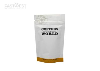 China Aluminum Stand Up Coffee Bean Packaging Bags With Freestanding Bag Format for sale