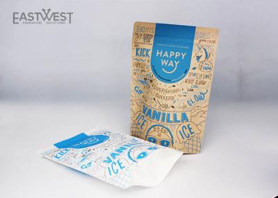 China Printed Biodegradable Packaging Bags Customized Size With Compostable Zipper for sale