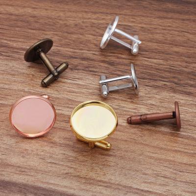 China French Alloy Cufflinks Mens Round Metal Buttons Accessory Tray for sale