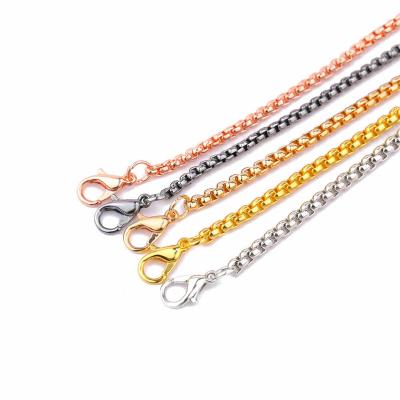 China High Quality Base Necklace Cabochon Chains DIY Jewelry Accessory Metal Chains DIY Matching Jewelry Making Cabochon Base Chains for sale