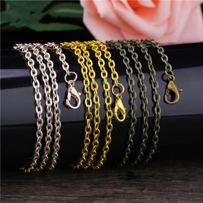 China High Quality DIY Jewelry Accessory Necklace Chains Jewelry Making Cabochon Base Chains for sale