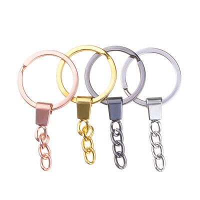 China DIY Jewelry Accessory High Quality Cabochon Base Keychains Chains DIY Matching Jewelry Making Cabochon Base Keychains for sale