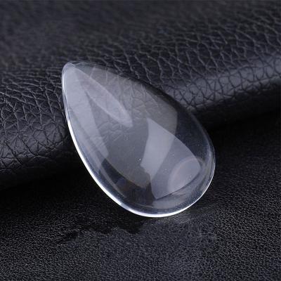 China Jewelry Making Cabochon Factory Supply Base Different Size Glass Clear Glass Drop for sale