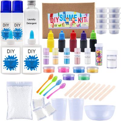 China DIY Non-Toxic Safe Crystal Slime Supplies Slime Making Kit Comes with 24 Colors for sale