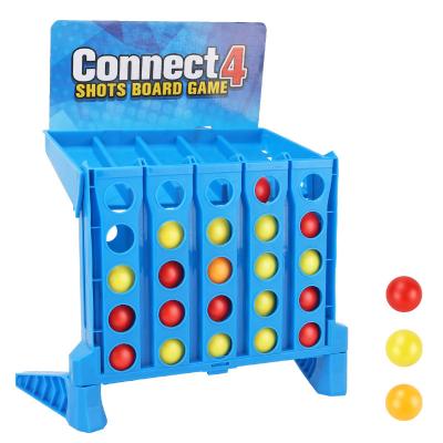 China Classic Shooting Game Kids Toys 4 Board Games 4 Bouncing Ball Shooting Educational Board Game For Kids Children for sale