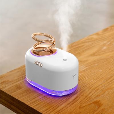 China Newest High Quality Double Ring Air Humidifier Usb Mini Air Humidifier Portable Suspension From Morden for sale