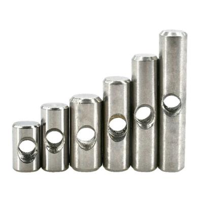 China Automotive Parts Car Universal High Precision Connecting M3 Dowel Hole Barrel Nutm10 Stainless Steel Cross Dowel Barrel Automobile Fastener Nut Mebel for sale